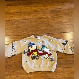 EUC ZARA SNOOPY MATCHING SET